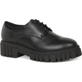 Clarks Clarks Black Leather Chrome Page Walk Shoes