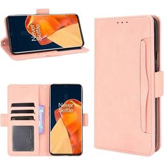 OnePlus 9 Pro Pung Cover med Kortholder - Pink