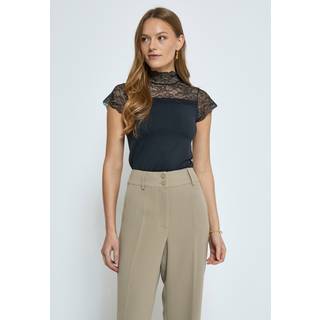 Minus Vanessa short sleeve high neck - Black