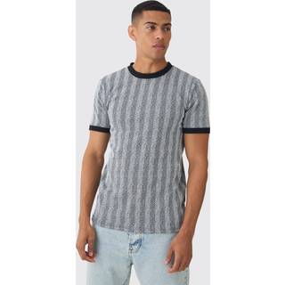 Mens Black Slim Ringer T-shirt