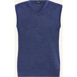 Maerz Herren Pullunder blau unifarben