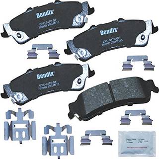 Bendix Priority1 CFC792HD Keramiske bagbremseklodser til udvalgte modeller Cadillac Deville DTS Chevrolet Astro Silverado 1500 1500 Klassisk fors