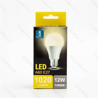 LED A5 A60 Stor Spredning E27 12W 4000K - Kulør : Neutral