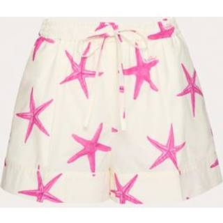 Valentino Starfish cotton poplin shorts - white - XXS