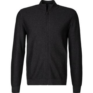 OLYMP Herren Strickjacke grau unifarben