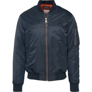 Schott Recycled Nylon MA-1 Bomberjakke Navy - 2XL
