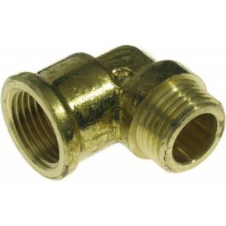 Vinkel 1 1/2'' 90gr muffe/nippel, messing