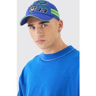 Mens Badge Foam Trucker Cap In Blue