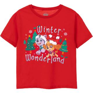 Vanilla Underground Vanilla Underground Red Paw Patrol Girls Christmas 100% Cotton T-Shirt