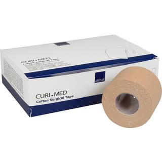 Curi-Med Cotton tape 9,14m x 5cm, 6 rll Lysebrun Usteril
