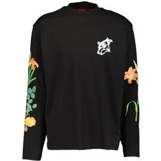 HUGO Herren Longsleeve schwarz