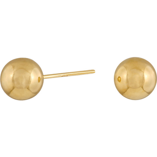 Siersbøl - Guldkugle ørestikker i 8kt. guld (Ø7mm)