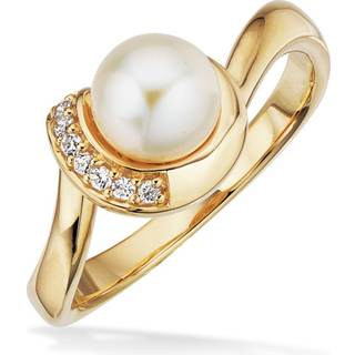 Scrouples Ring i 8 Karat Guld med Ferskvandsperler
