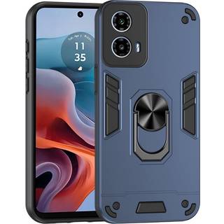 EIDERWOOD Motorola Moto G34 Håndværker Bagside Cover m. Kickstand - Blå