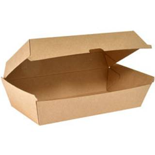 DUNI Clambox Brun pap 1100 ml, 180 stk 20,5x10,7x7,9cm (193725)