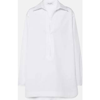 AlaÃ¯a Cotton poplin minidress - white - XL+