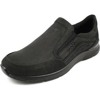 ECCO Irving - Slip-on sko i nubuck til herrer - Sort - Size: 49 (UK 13.5-14)
