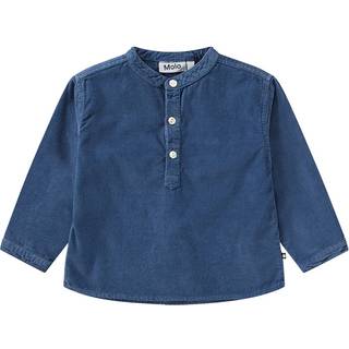 Molo GOTS Enoz Skjorte Calm Fjord 62 cm  Blå  62 cm  Unisex