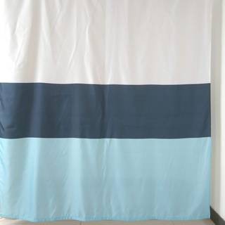 Badeforhæng fra ENGHOLM - BIG STRIPE BLUE