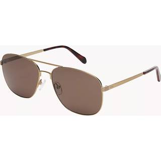 Fossil FOS 2143/G/S Asian Fit OUN/70 60 Solbriller Mænd Guld - Antique Gold - 60mm