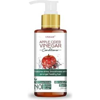 Unisaif æble cider eddike hår balsam - dyb balsam til tørt beskadiget hår dagligt afklarende og beroligende balsam dyb fugtighed for høj glans og