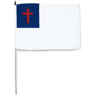 US Flag Store Christian Stick Flag 12 x 18-tommer