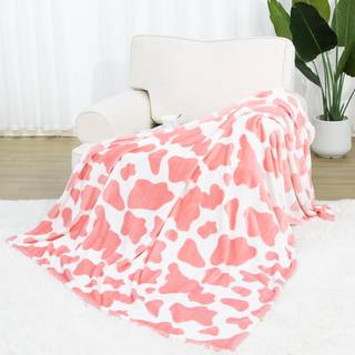 Bl?d fleece t?ppe jordb?rrosa kast t?ppe s?de fuzzy t?pper til piger f?dselsdagsgaver 50 """" x60 """" dekorativt t?ppe til sengesofa sofa