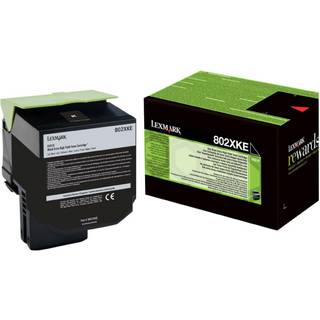 Lexmark 802X BK (80C2XKE) sort Lasertoner, Original 8000 print