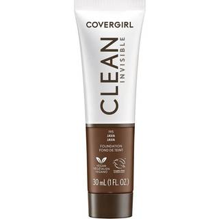 Covergirl Clean Invisible Java Foundation Blendable Formula Buildable Coverage Letvægt Naturlig finish Ikke-komedogen 1 oz