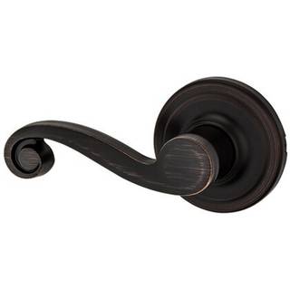 Kwikset Lido dummy dørhåndtag Enkeltsidet håndtag til skabe franske dobbeltdøre og pantry venetiansk bronze ikke-drejende venstrehåndet interiør