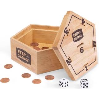 Gosports opbevarer ændringen - bordpladsmønt drop terningespil for børn og voksne inkluderer 2 terninger og spilregler