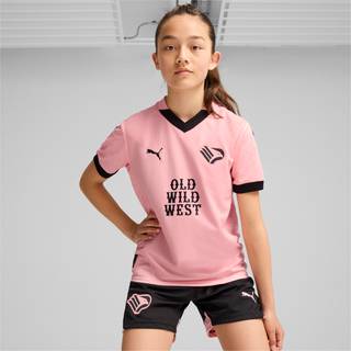 Puma Palermo F.C. 24/25 Home Jersey Youth, Pink, Size 5-6Y, Clothing - Black - 5-6Y
