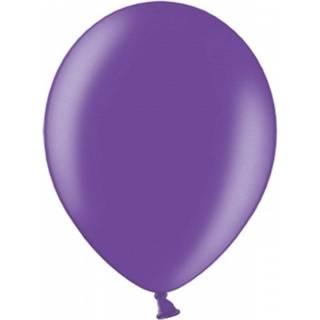 100 stk. Metallic lilla latexballoner 10" - Professionel kvalitet til festpynt