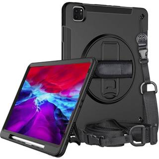 EIDERWOOD iPad Air 13" (2025 / 2024) / Pro 12.9" (2022 / 2021 / 2020 / 2018) Håndværker Cover m. Skulderstrop - Sort