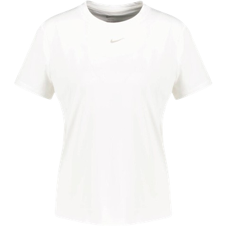 Kortærmet Nike One Classic Dri-FIT-trøje til kvinder - hvid - XL (EU 48-50)