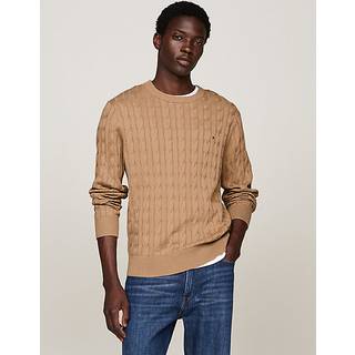 Tommy Hilfiger Cable Knit Jumper Brown