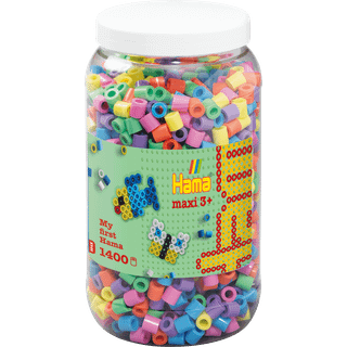 Hama Maxi, perler, 1.400 stk., mix 50, pastelfarver [Levering: 1-2 dage]