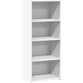 reol 50x41x124 cm konstrueret træ hvid