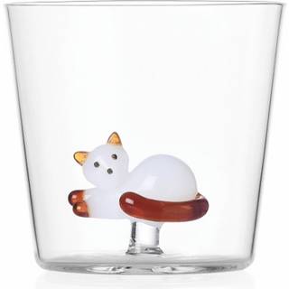 Håndlavet vandglas Tabby Kat