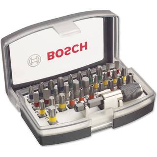 BOSCH Skruetrækkerbitsæt PH, PZ, H, T og 'Quick Change'-universalholder, 32 dele