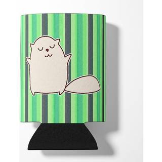 """" Caroline's Treasures Cat Green Stripes kan eller flaske hugger kan kramme flerfarve """"