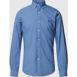 Polo Ralph Lauren Slim Fit Garment Dyed Oxford Shirt Bastille Blue
