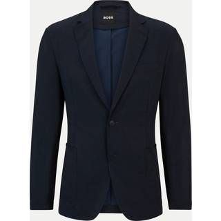 BOSS Black Herren Sakko blau meliert Slim Fit