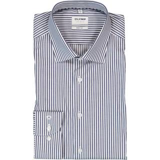 OLYMP Herren Hemd blau gestreift