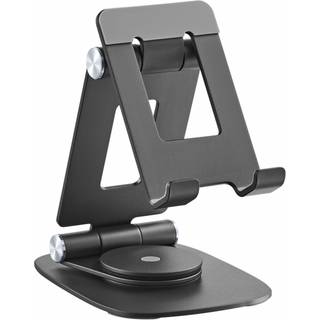 MaxMount Aluminium Tablet Stander og Mobilholder - Sort
