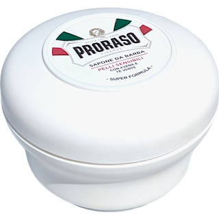 Proraso Barbersæbe i Hvid Skål - Green Tea