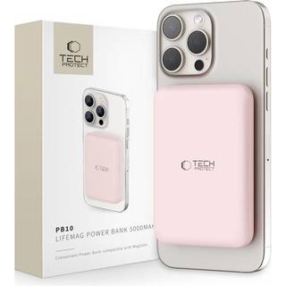 Tech-Protect PB10 LifeMag Magnetisk Trådløs Powerbank - 15W - Pink