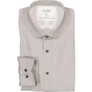 OLYMP Herren Hemd beige gemustert