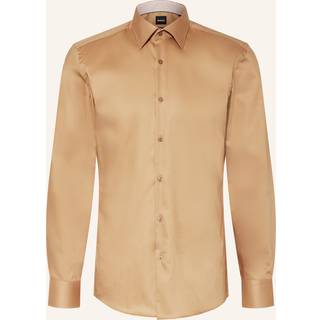 BOSS Black Herren Hemd beige,braun Slim Fit
