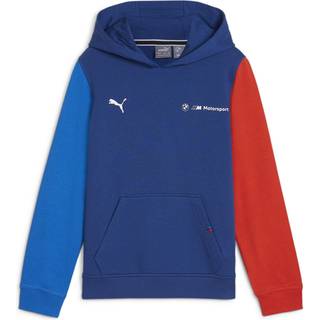 Puma BMW M Motorsport Essentials+ Hoodie Youth, Blue, Size 11-12Y, Clothing - M Color - 11-12Y